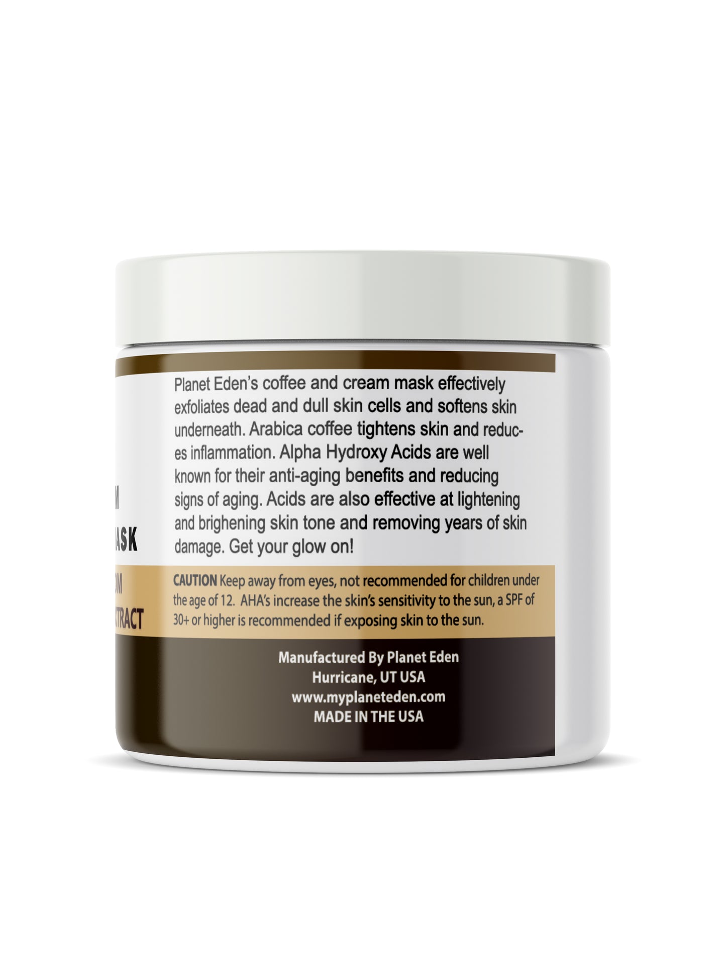 Coffee and Cream GetUp N Glow Mask with Cgaha Mushroon, Kaolin Clay, Lactic Acid image 2