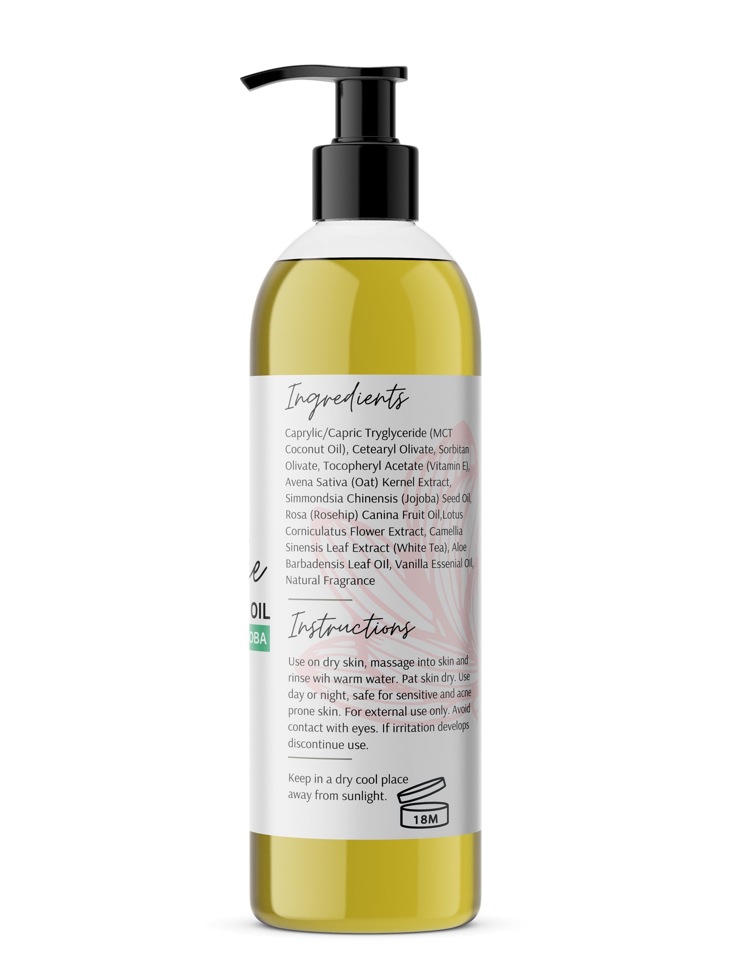Vanilla Cake Deep Cleansing Oil - Natural Gentle Cleanser image 2