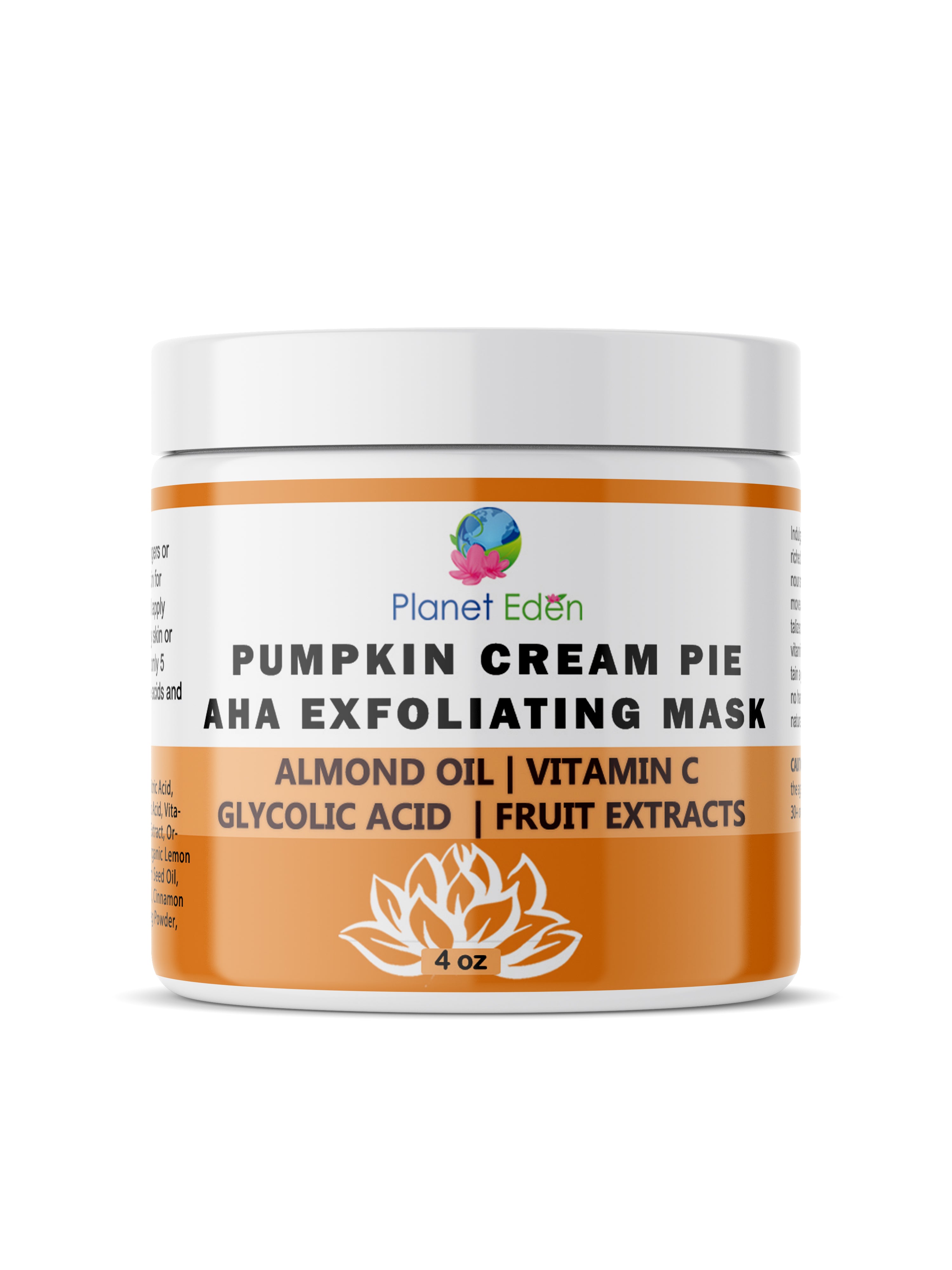 Planet Eden Pumpkin Cream Pie Alpha Hydroxy Mask with Glycolic & Lactic Acid image 0