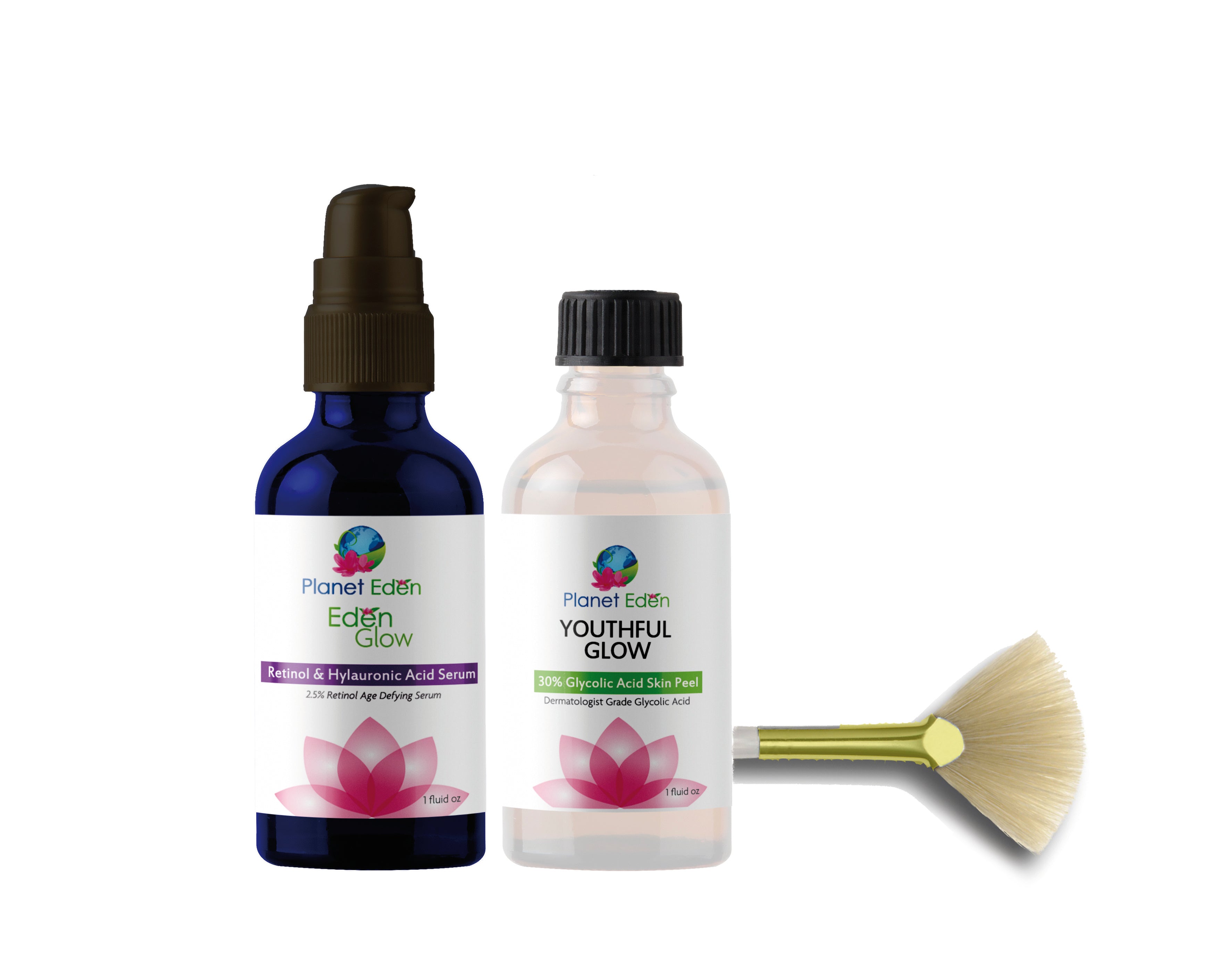 Planet Eden Glycolic Acid Skin Peel with Retinol Hyaluronic Acid Serum image 4