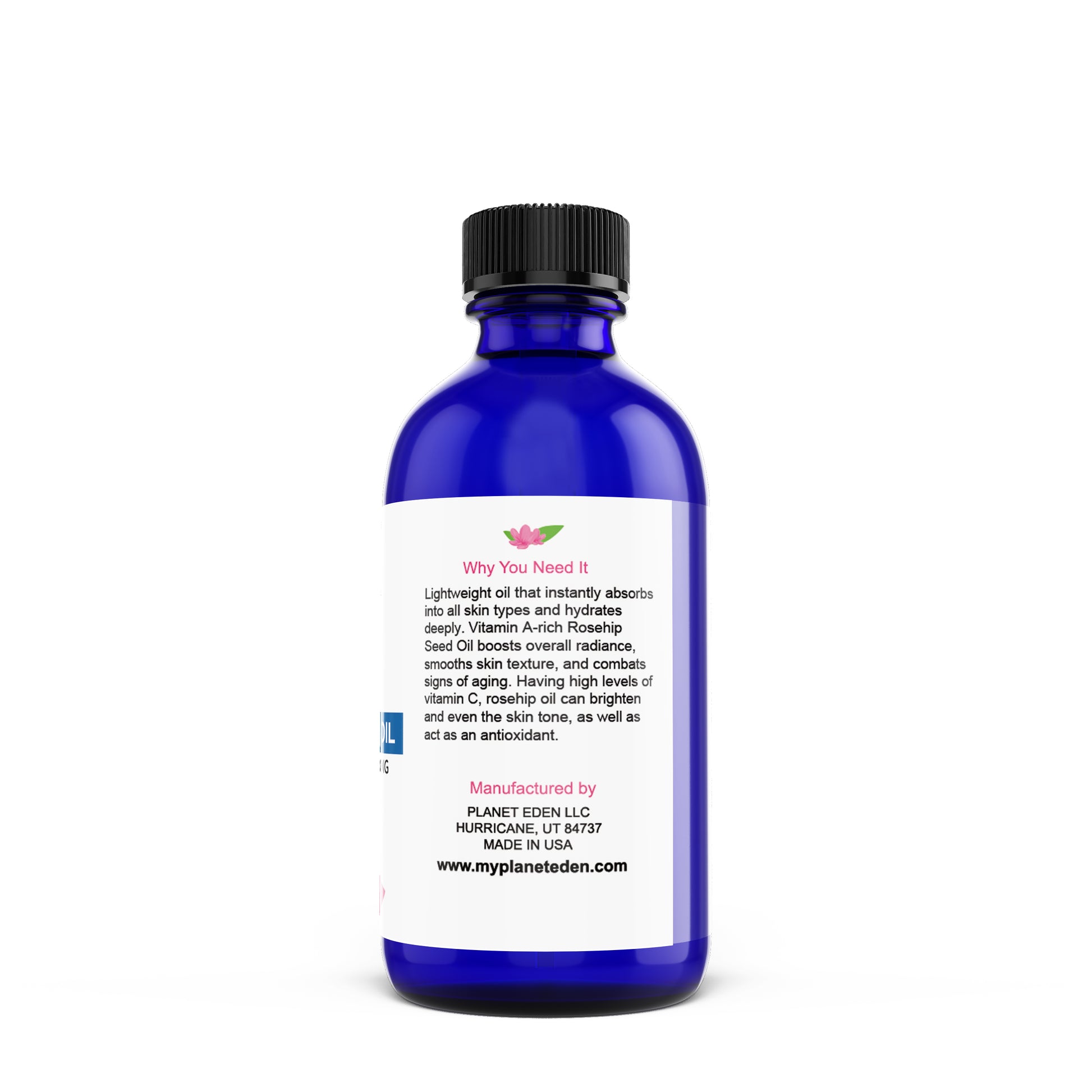 Organic Cold Pressed Rosehip Oil - 2 oz image 1
