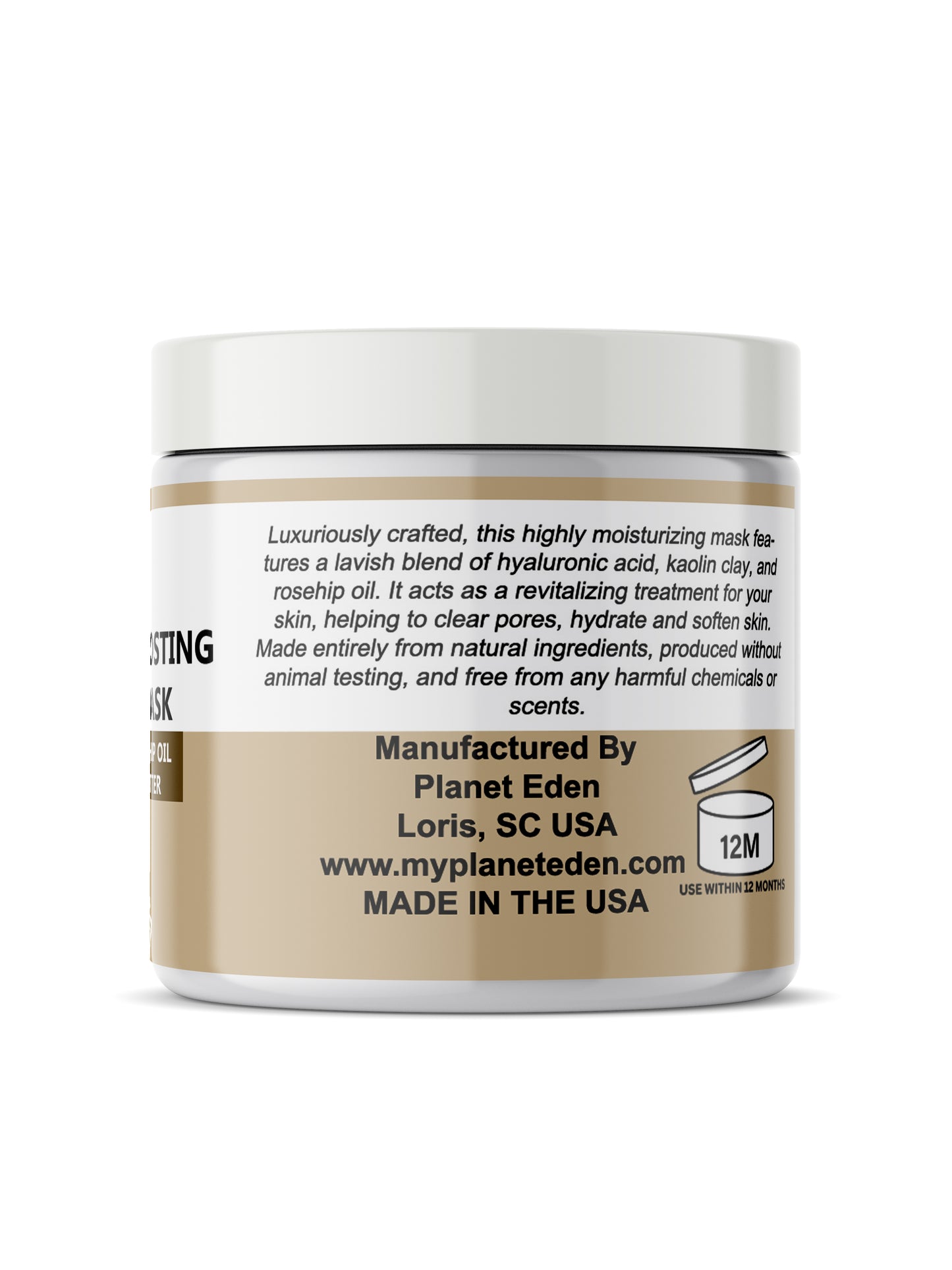 Planet Eden Vanilla Bean Frosting Skin Facial Mask - Detox and Hydrate image 1