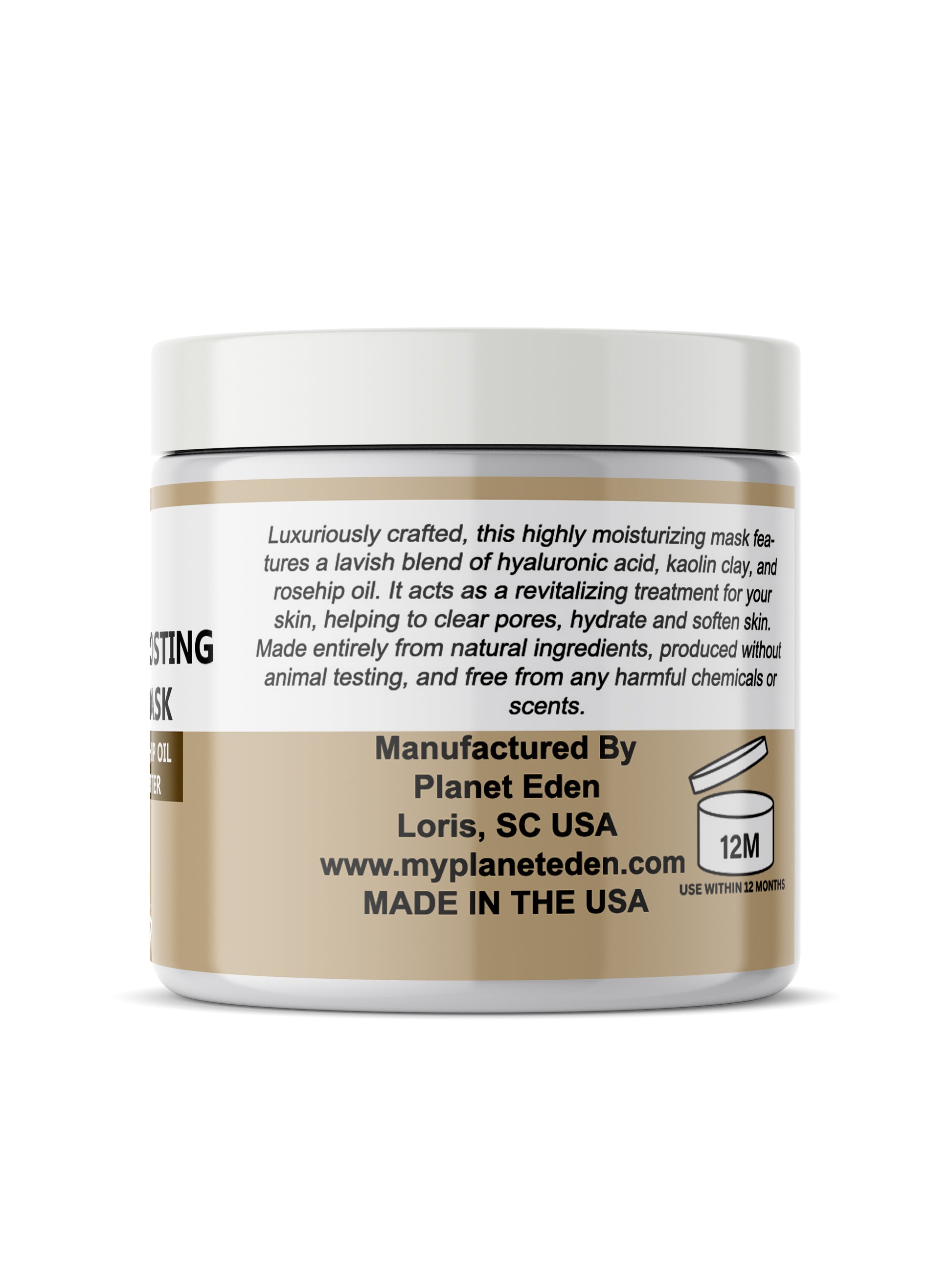 Planet Eden Vanilla Bean Frosting Skin Facial Mask - Detox and Hydrate image 1