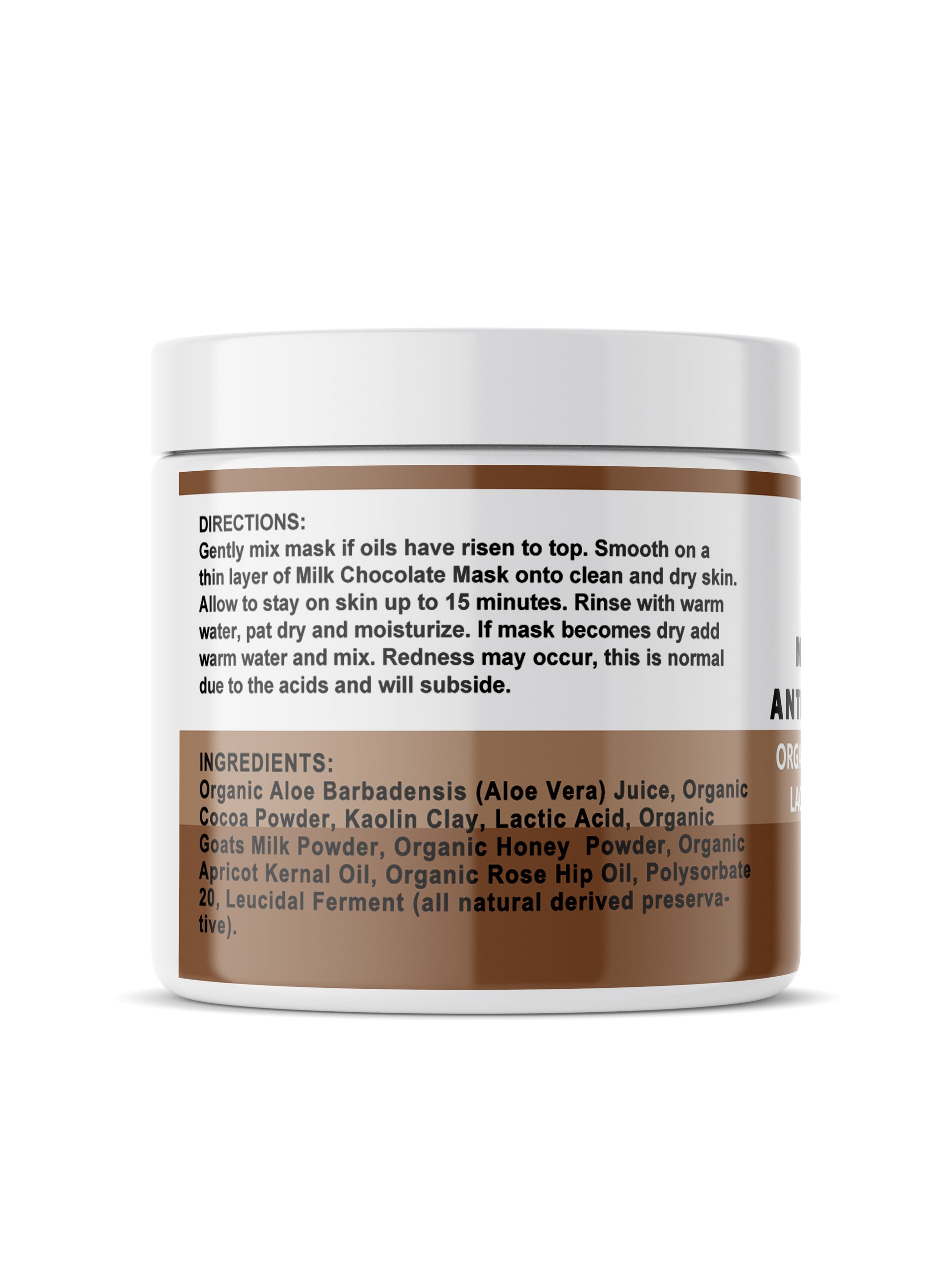 Planet Eden Organic Anti Aging Milk Chocolate Mask with 15% Lactic Acid image 1
