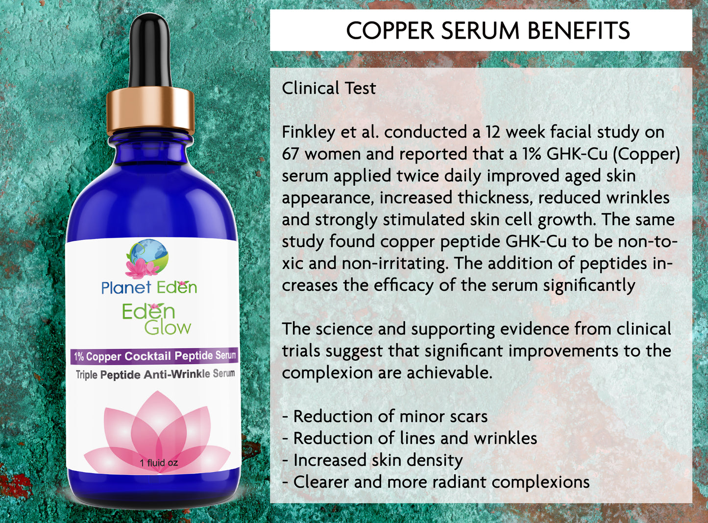 1% GHK-CU Copper Tripeptide Serum w/ Hyaluronic Acid | Niacinamide image 3