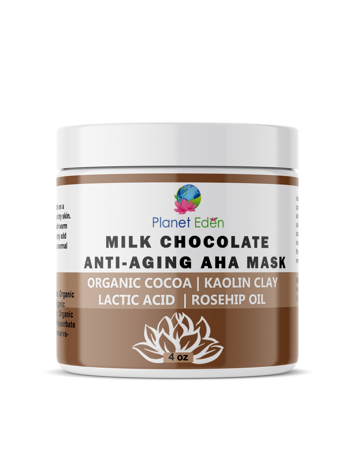 Planet Eden Organic Anti Aging Milk Chocolate Mask with 15% Lactic Acid image 0