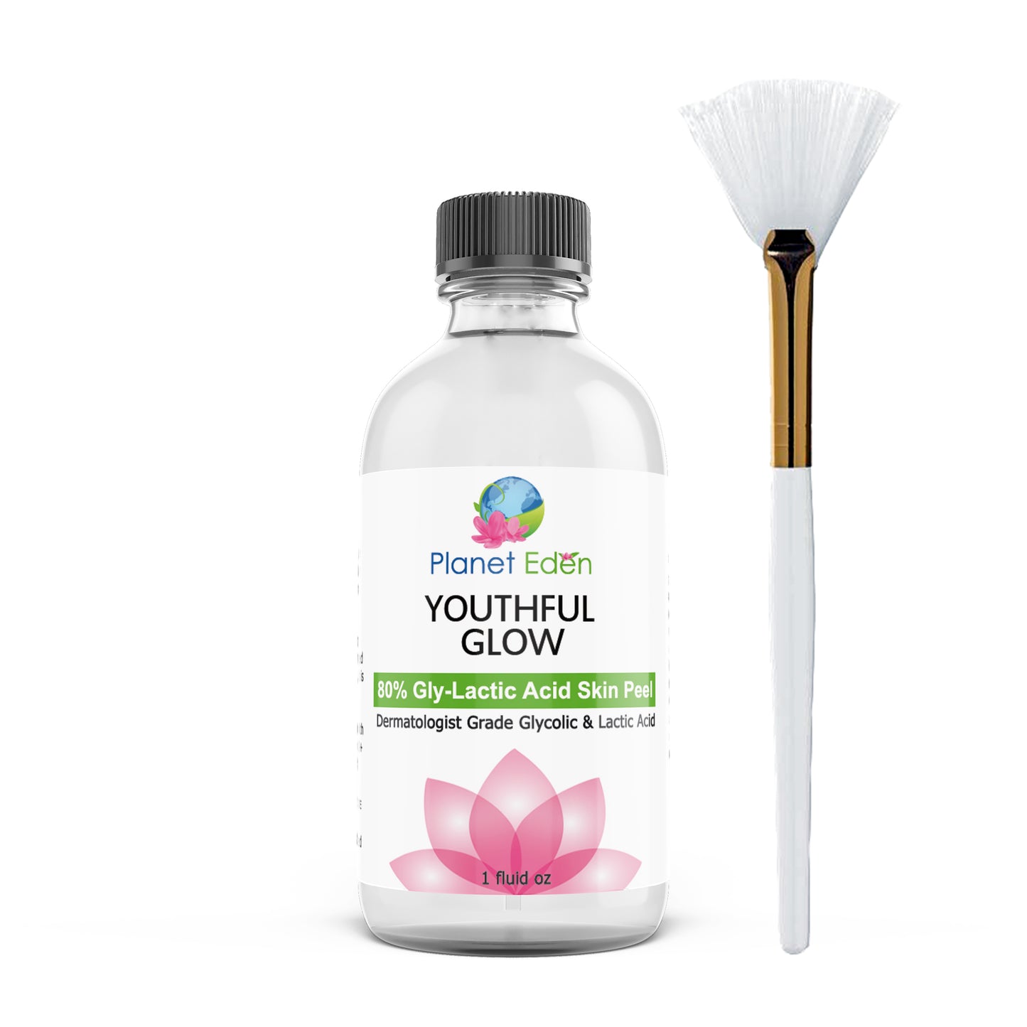 Planet Eden 40%-88% Lactic Acid Peel with Fan Brush - Clinical Strength