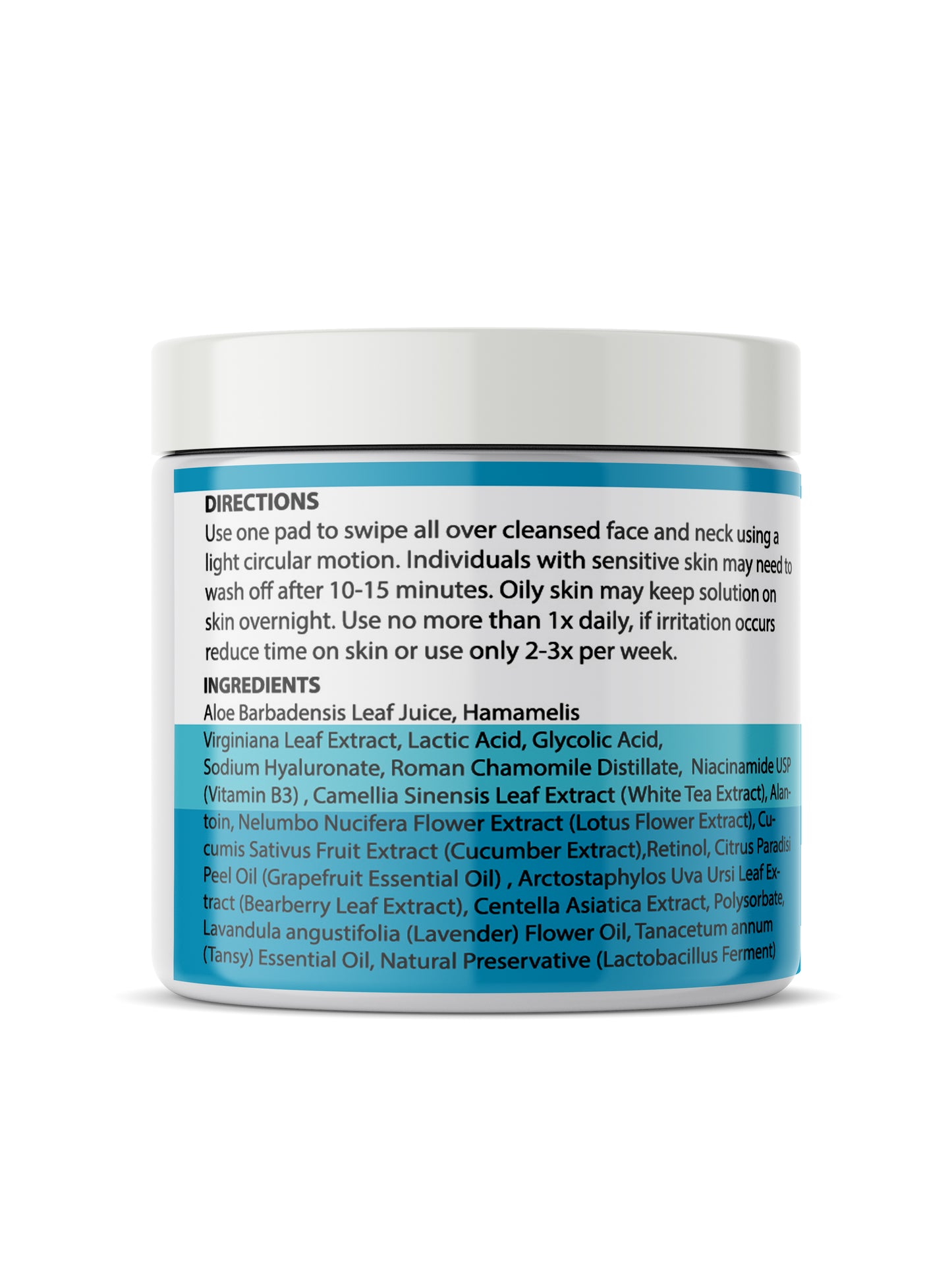 Planet Eden 10% or 20% Gly-Lactic Glycolic & Lactic Acid Skin Exfoliating Pads image 5