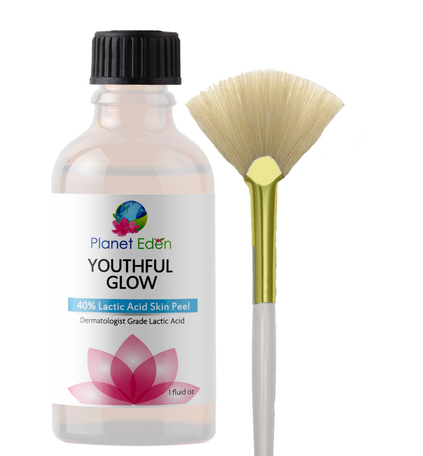 Planet Eden 40%-88% Lactic Acid Peel with Fan Brush - Clinical Strength image 1