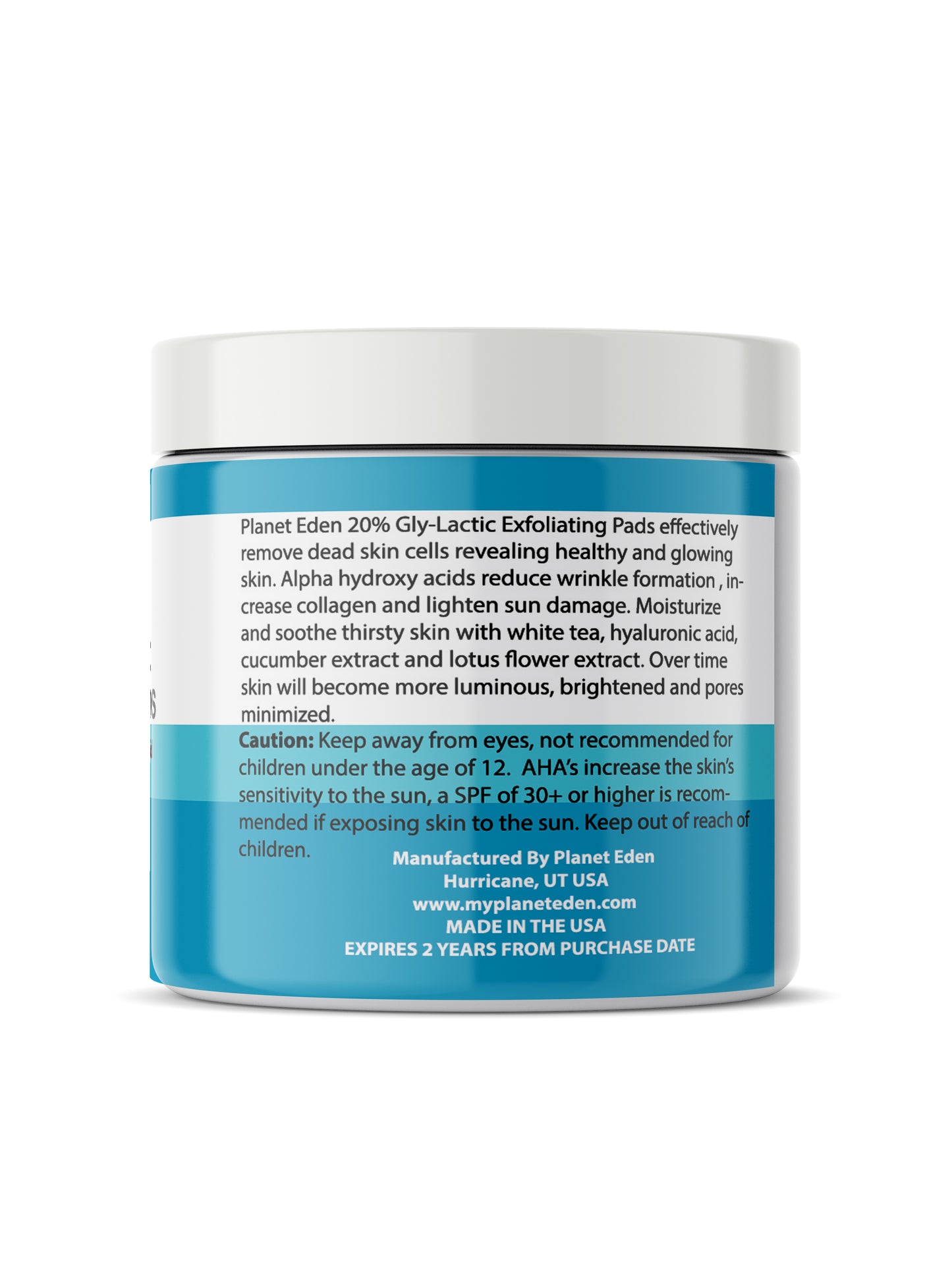 Planet Eden 10% or 20% Gly-Lactic Glycolic & Lactic Acid Skin Exfoliating Pads image 2