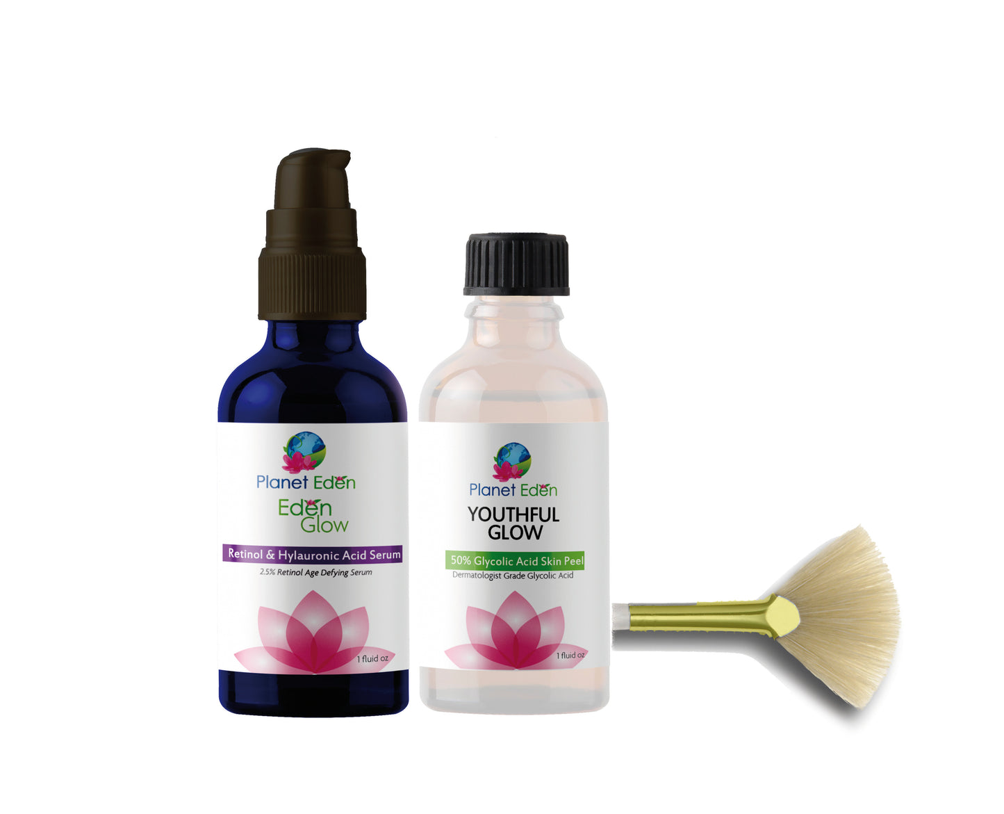 Planet Eden Glycolic Acid Skin Peel with Retinol Hyaluronic Acid Serum image 2