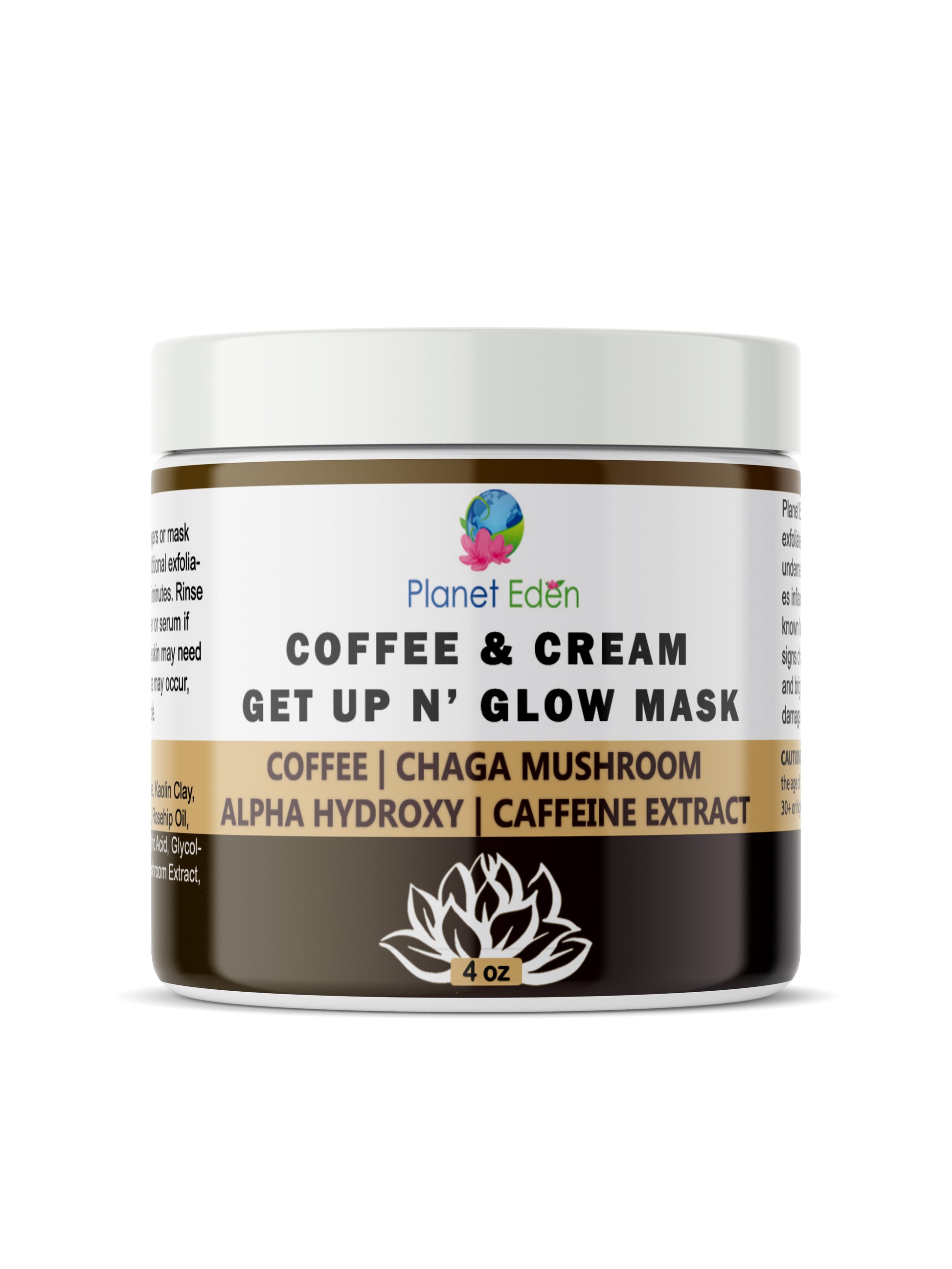 Coffee and Cream GetUp N Glow Mask with Cgaha Mushroon, Kaolin Clay, Lactic Acid image 0
