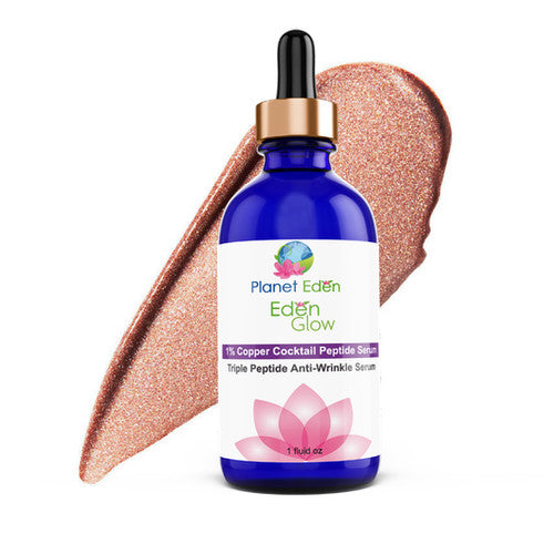 1% GHK-CU Copper Tripeptide Serum w/ Hyaluronic Acid | Niacinamide | Planet Eden